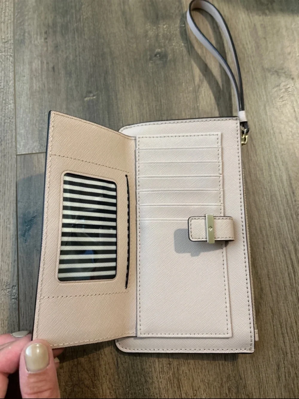 kate spade Blush Pink Wristlet Clutch with Front Pocket